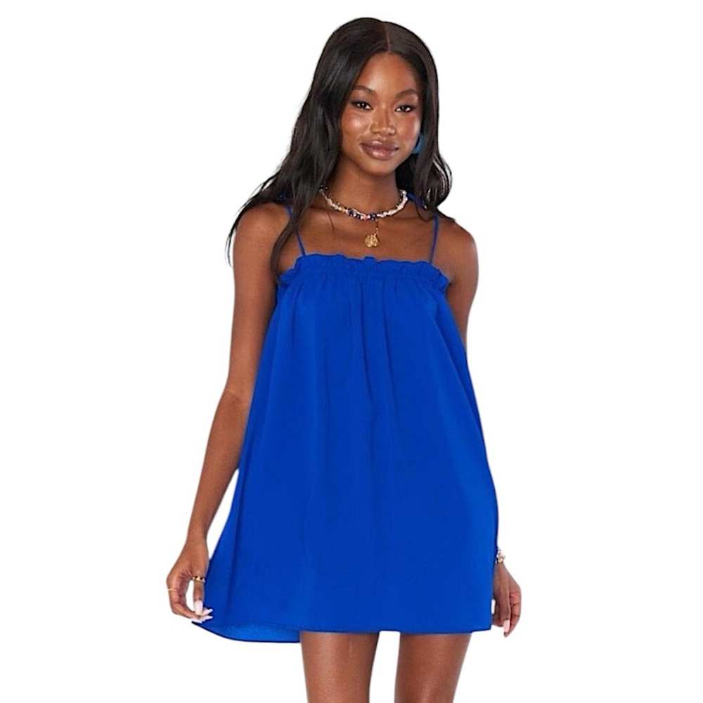 Show Me Your MuMu Royal Blue Mini Dress